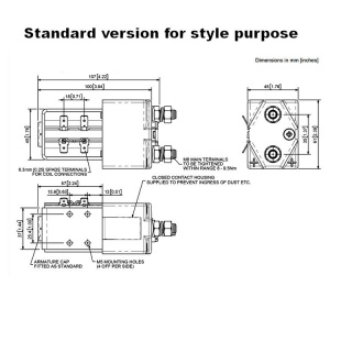 SW180-241 Albright Single-acting Solenoid Contactor 24V Intermittent