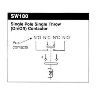 SW180AB-879L Albright Single-acting Solenoid Contactor 80V Intermittent