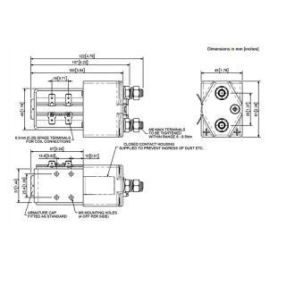 SW180B-108 Albright Single-acting Solenoid Contactor 48V Continuous