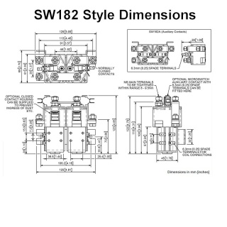 SW182-7 Albright Double-acting Motor-reversing Solenoid 48V Intermittent
