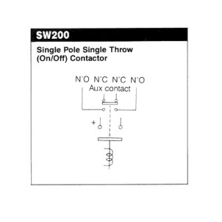 SW200-29 Albright Single-acting Solenoid Contactor 24V Continuous