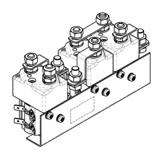 SW380-1 Albright Double-acting Reversing Solenoid Bank - 12V Continuous