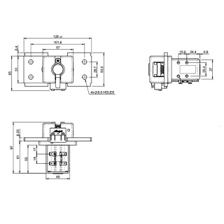 SW560A-101 Albright 24V Busbar Contactor with Auxiliary - Intermittent