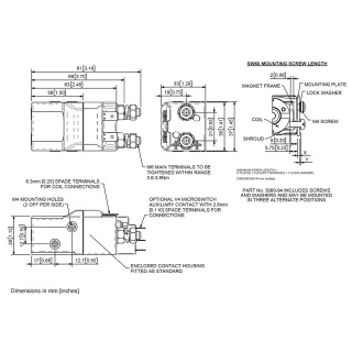 SW60-7 Albright 48V DC Single-acting Miniature Solenoid Intermittent 80A