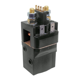 SW60AB-22 Albright 24V DC Single-acting 80A Miniature Solenoid - Continuous
