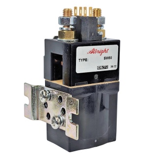 SW60AB-232 Albright 24V DC Single-acting 80A Miniature Solenoid - Continuous