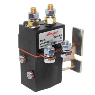 SW61-128 Albright 8V DC Single-pole Double-throw 80A Solenoid - Intermittent