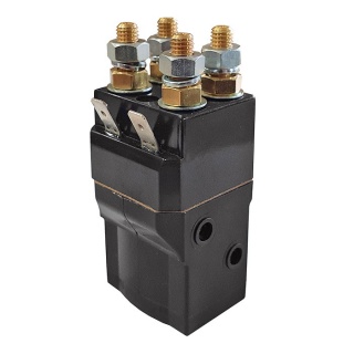 SW68-2 Albright 80A Double-pole Single Coil Solenoid - 12V Continuous