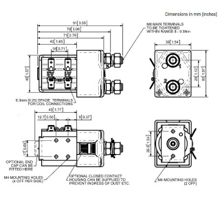 SW80-5 Albright Single-acting Solenoid Contactor 12V Continuous