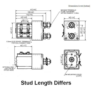 SW80-745 Albright Single-acting Solenoid Contactor 12V Continuous