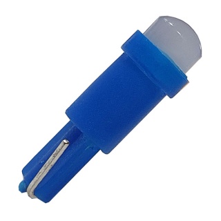 Twin Pack 12V T5 Capless Blue LED Automotive Dashboard Bulbs | Re: L-002-86B